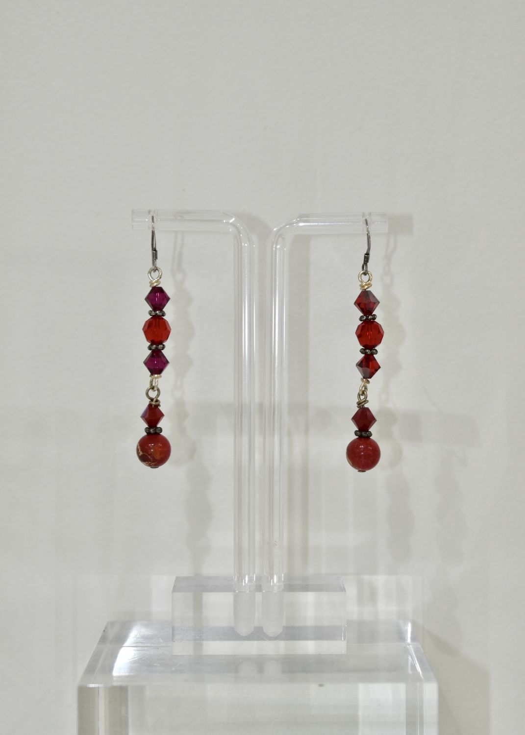 Red Jasper Long Earrings