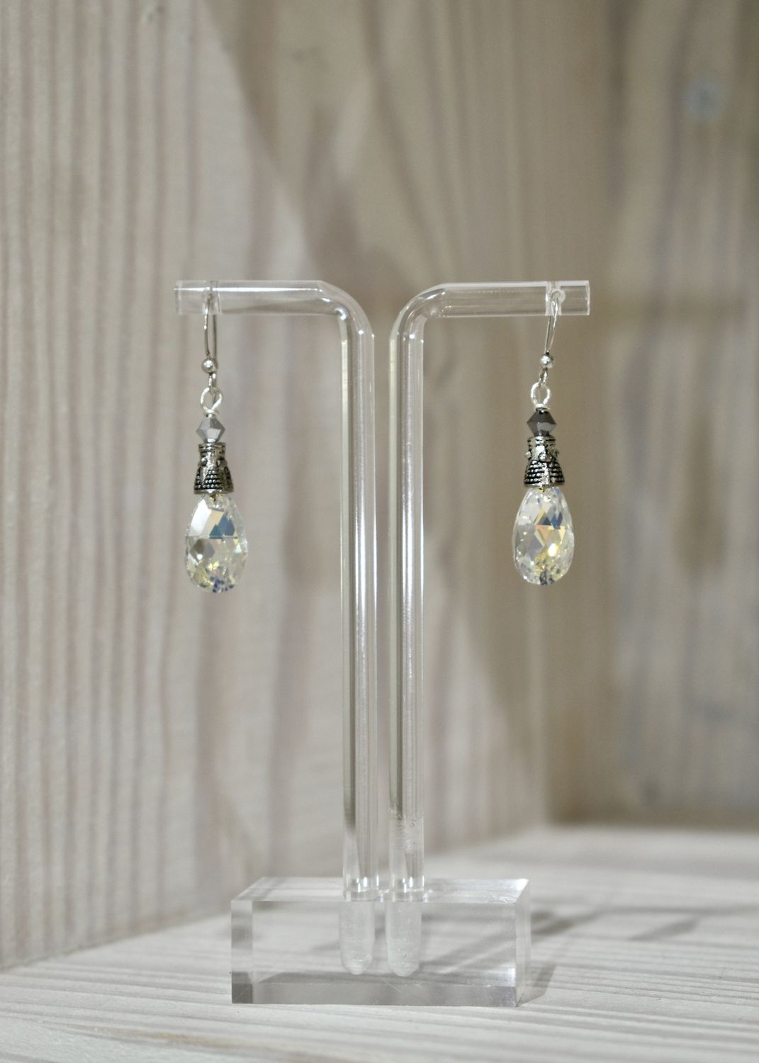 Swarovski Teardrop Silver Medium Earrings
