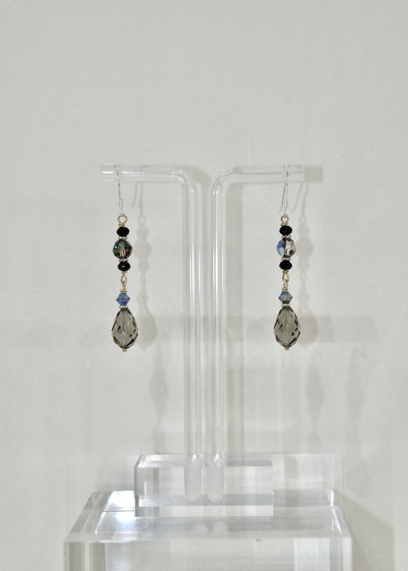 Black Swarovski Medium Droplets