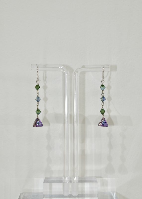 Mint &amp; Lilac Swarovski Droplets