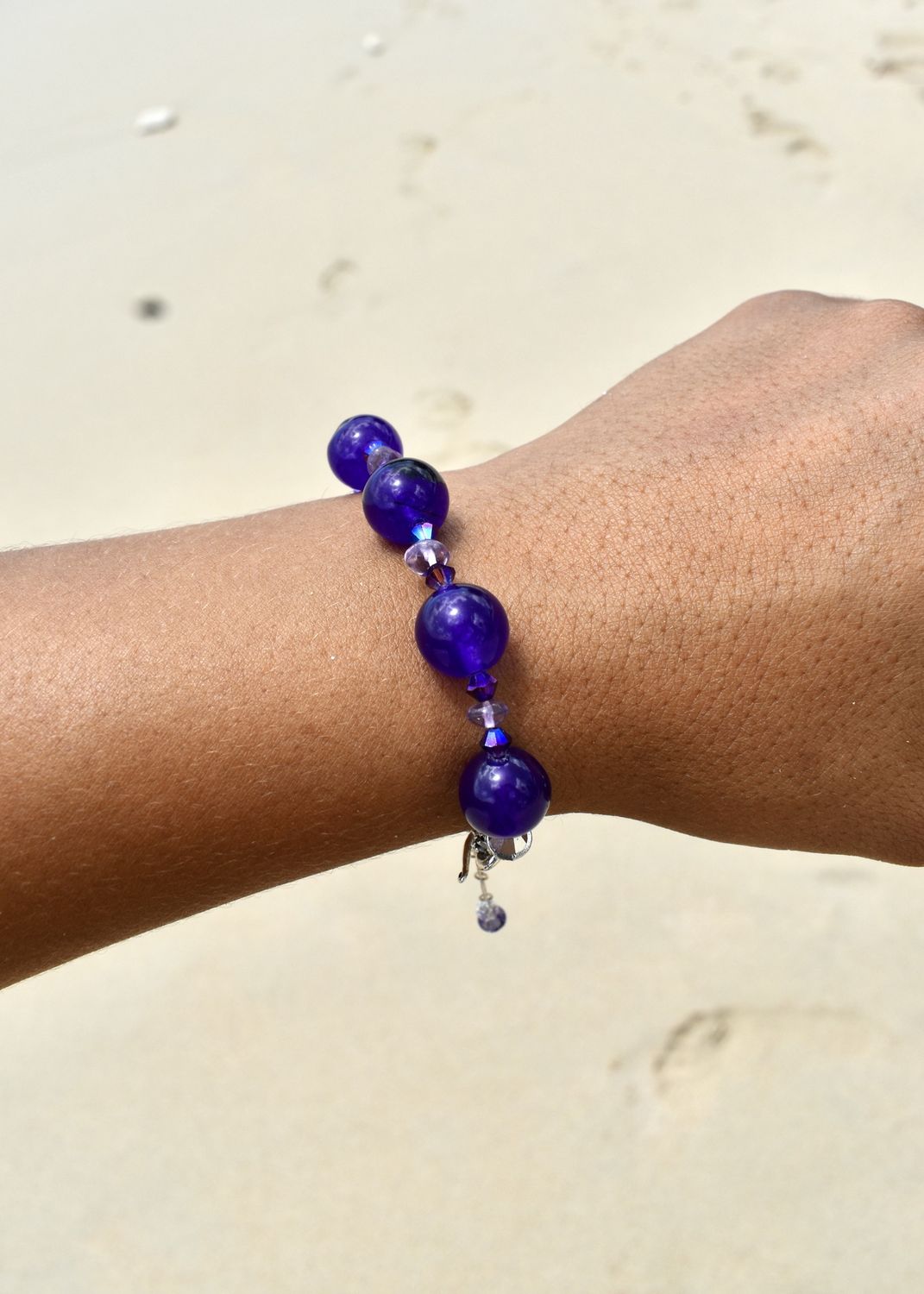 Amethyst Bauble Bracelet