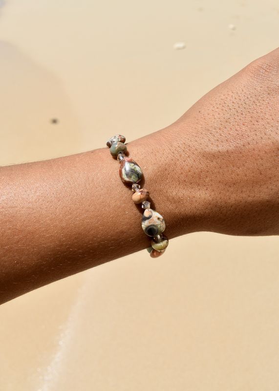 Picasso Jasper Teardrop Bracelet