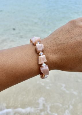 Mystic Moonstone Nugget Bracelet