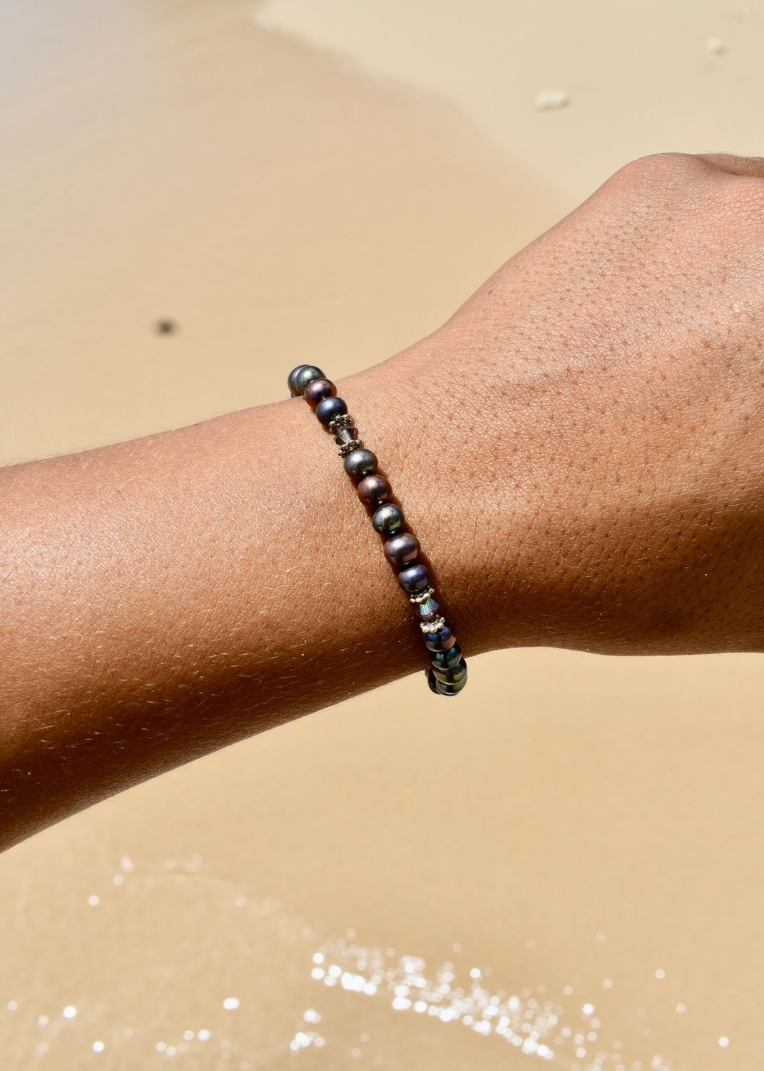 Small Purple Fresh Water Pearl Bracelet