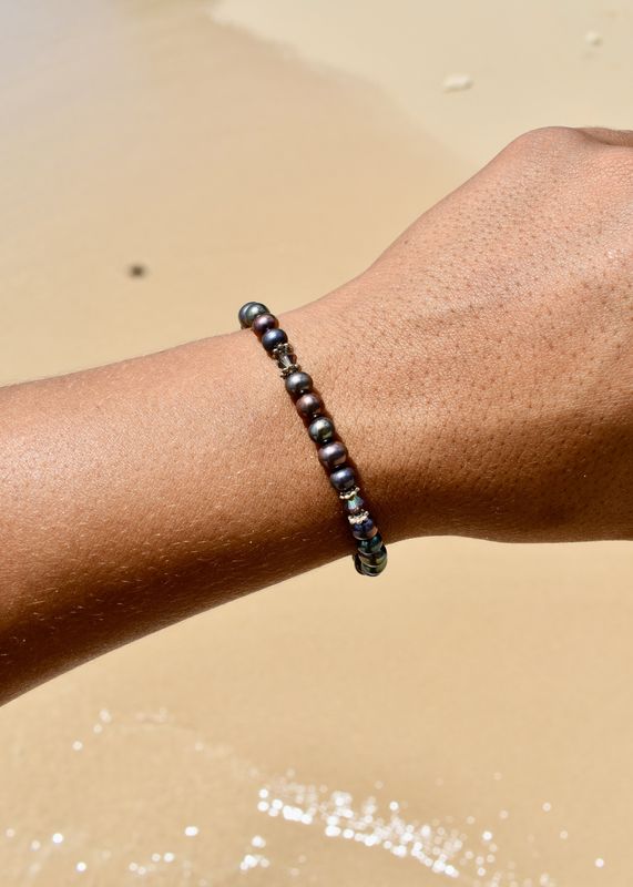 Small Purple Fresh Water Pearl Bracelet