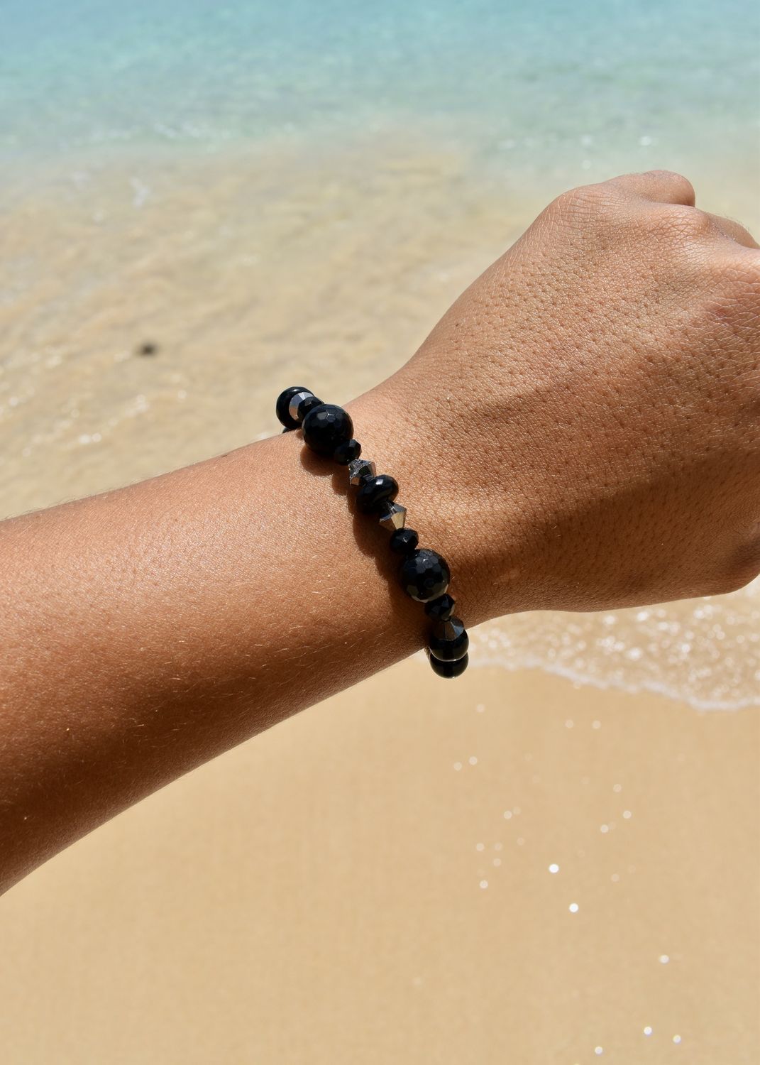 Onyx Bead Bracelet