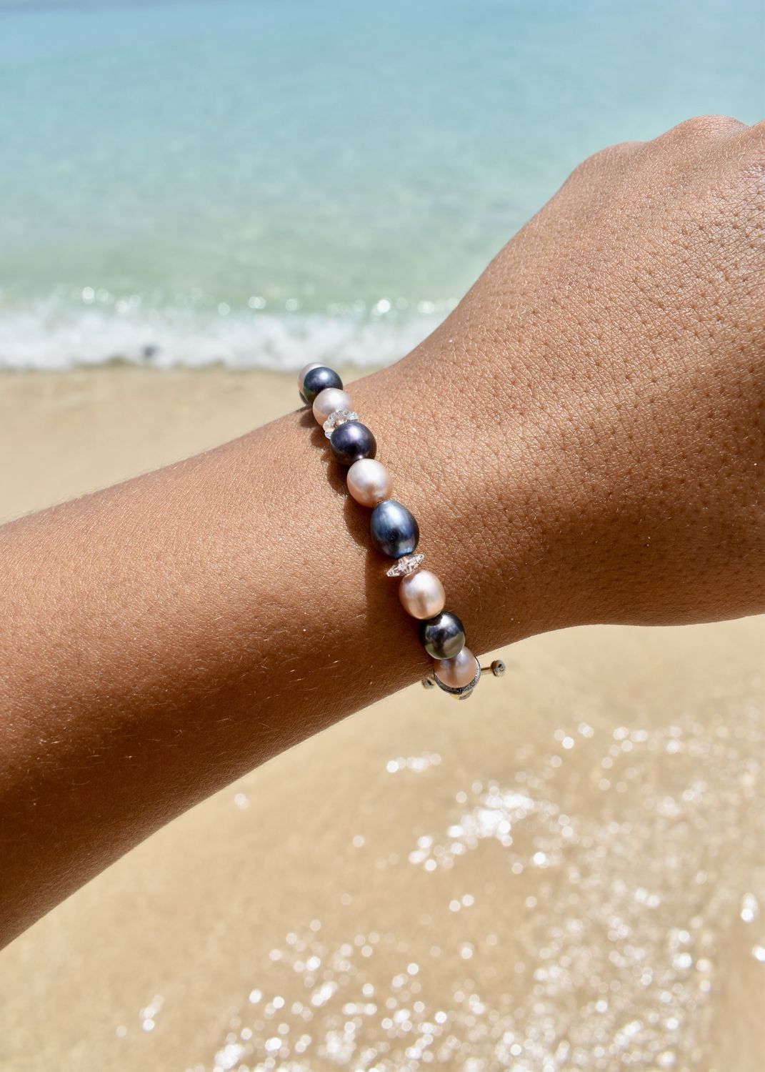 Large Purple Fresh Water Pearl Bracelet