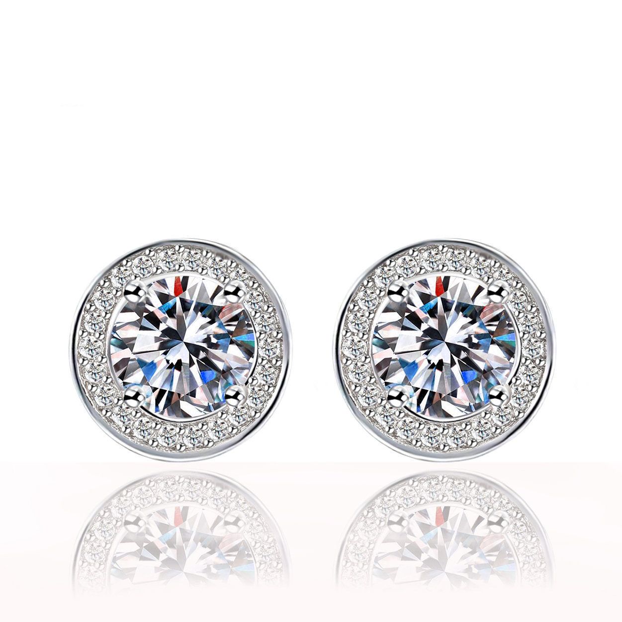 Fashionable Faux Diamond Earring Set