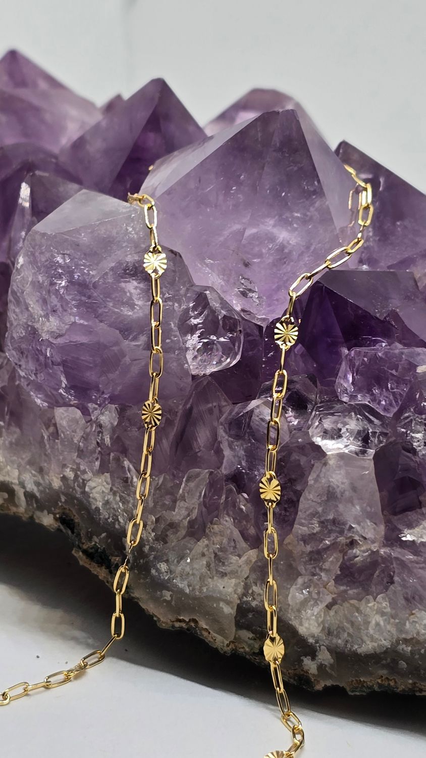 Gold Filled Round D/C Mirror Chain 2.5mm