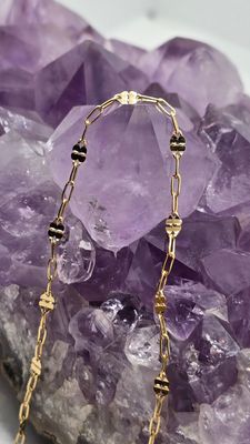 Gold Filled Clover Mirrored Chain 2.5mm