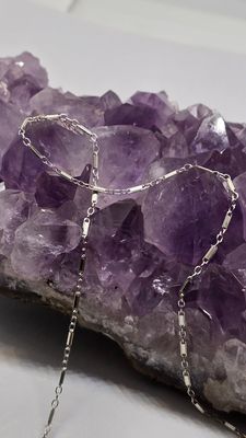 Sterling Silver Rectangular Mirror Chain 3mm