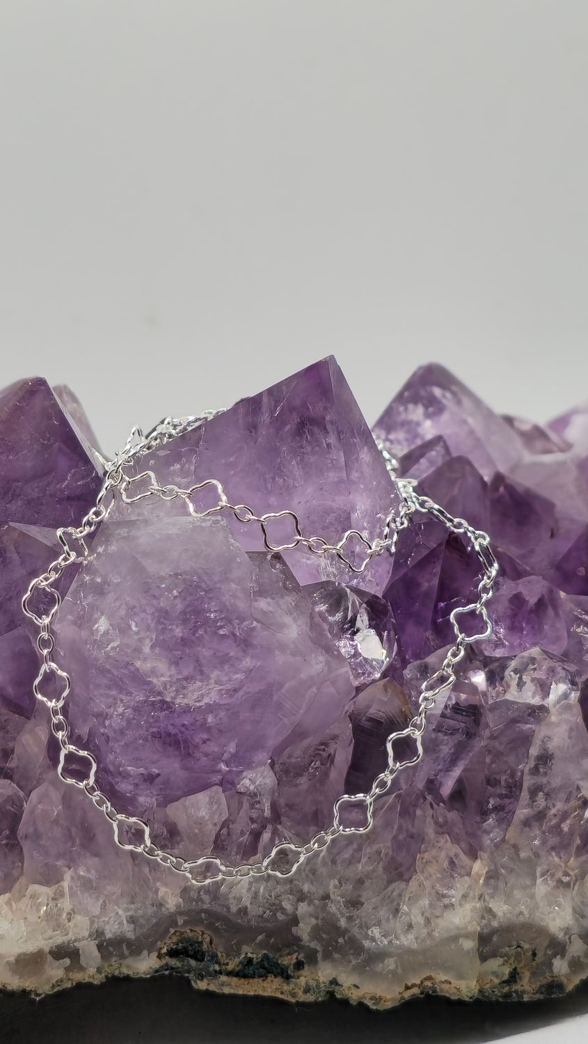 Sterling Silver Clover Chain 4.5mm