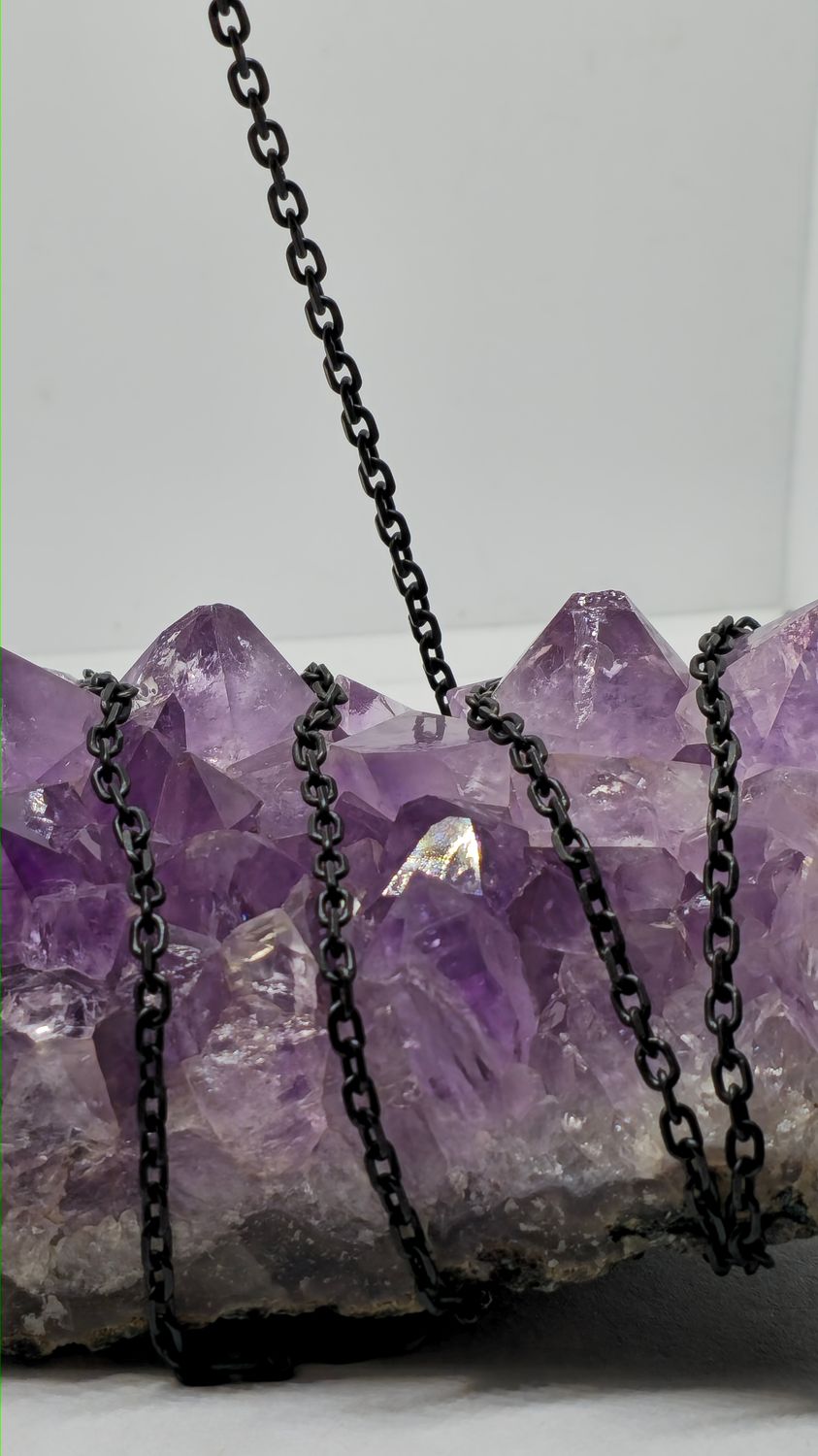 Antiqued Sterling Silver Cable Chain 5mm