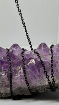 Antiqued Sterling Silver Cable Chain 5mm