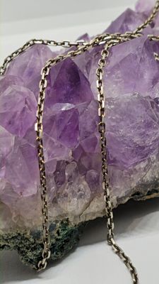 Antiqued Sterling Silver Beveled Cable Chain 4.25mm
