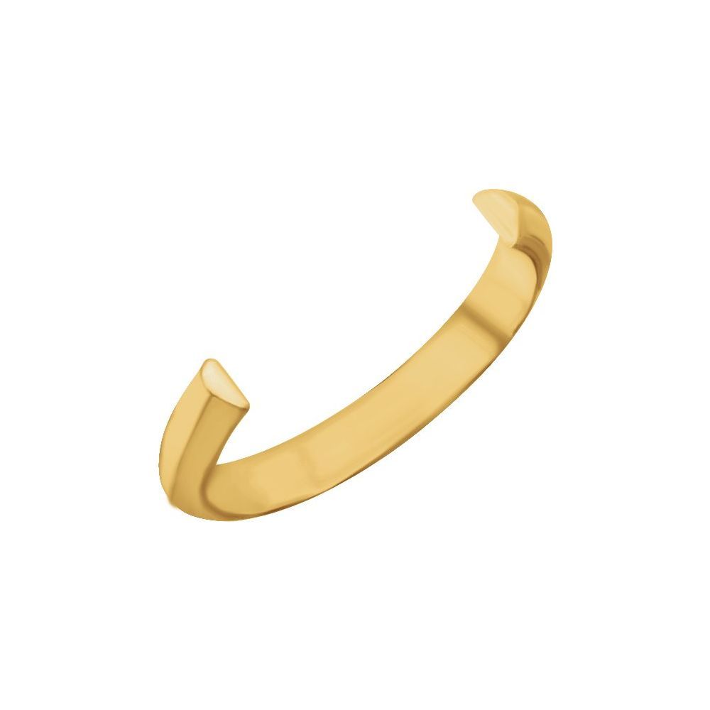 Half Shank Replacement 14K Gold Ring 3.50mm