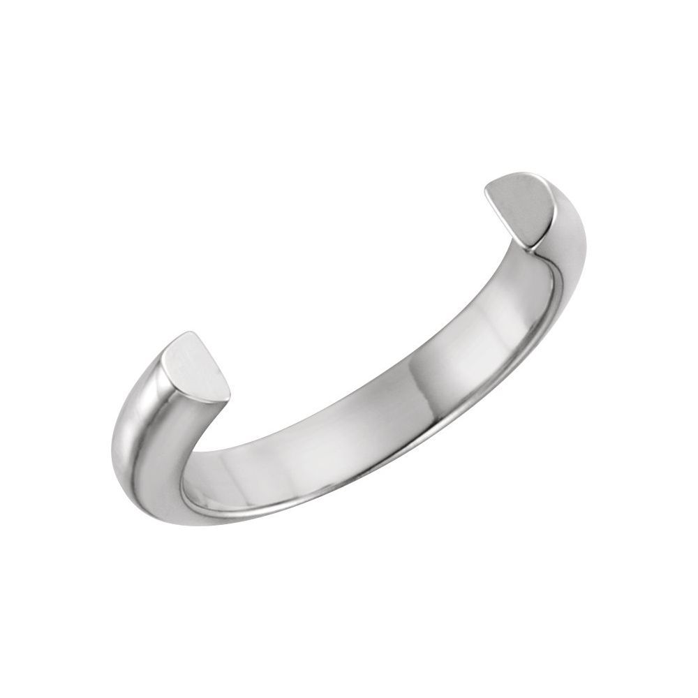 Half Shank Replacement Platinum Ring 5.00mm