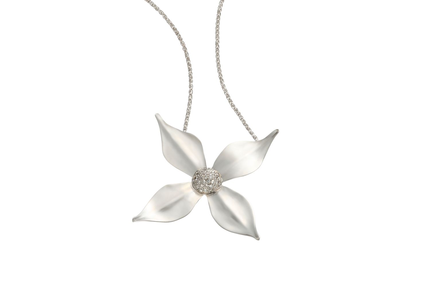 18KW Dogwood Necklace