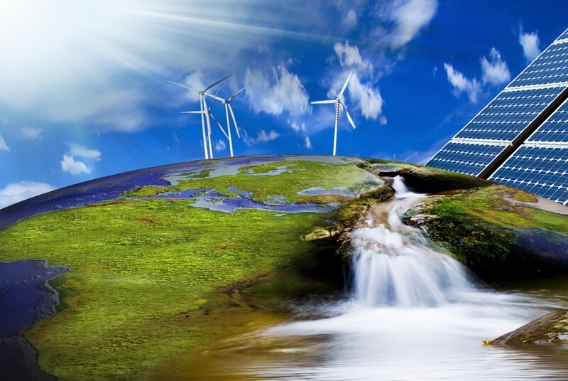Solar, Wind, Wasser & Biomasse