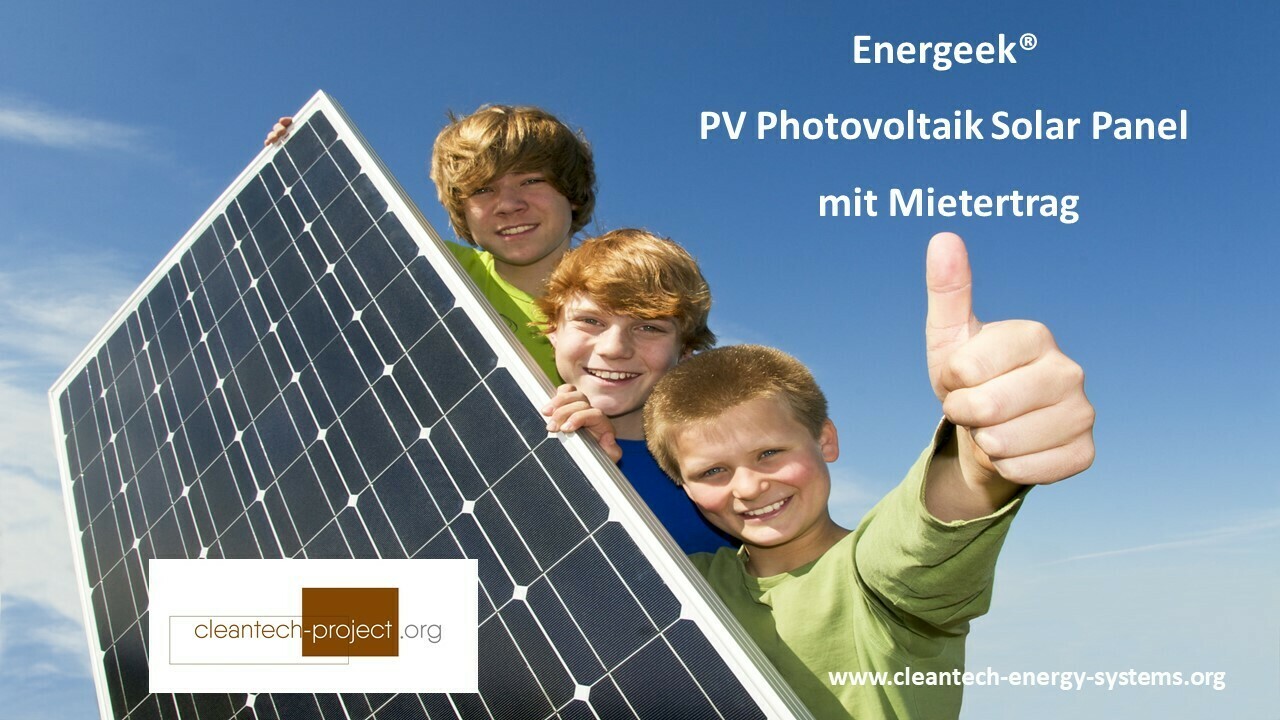 Energeek®, das Solar Panel mit Mietertrag CHF 99 pro Jahr / Stück von E-Ladestationen / E-Tankstellen und E-Fahrzeugen