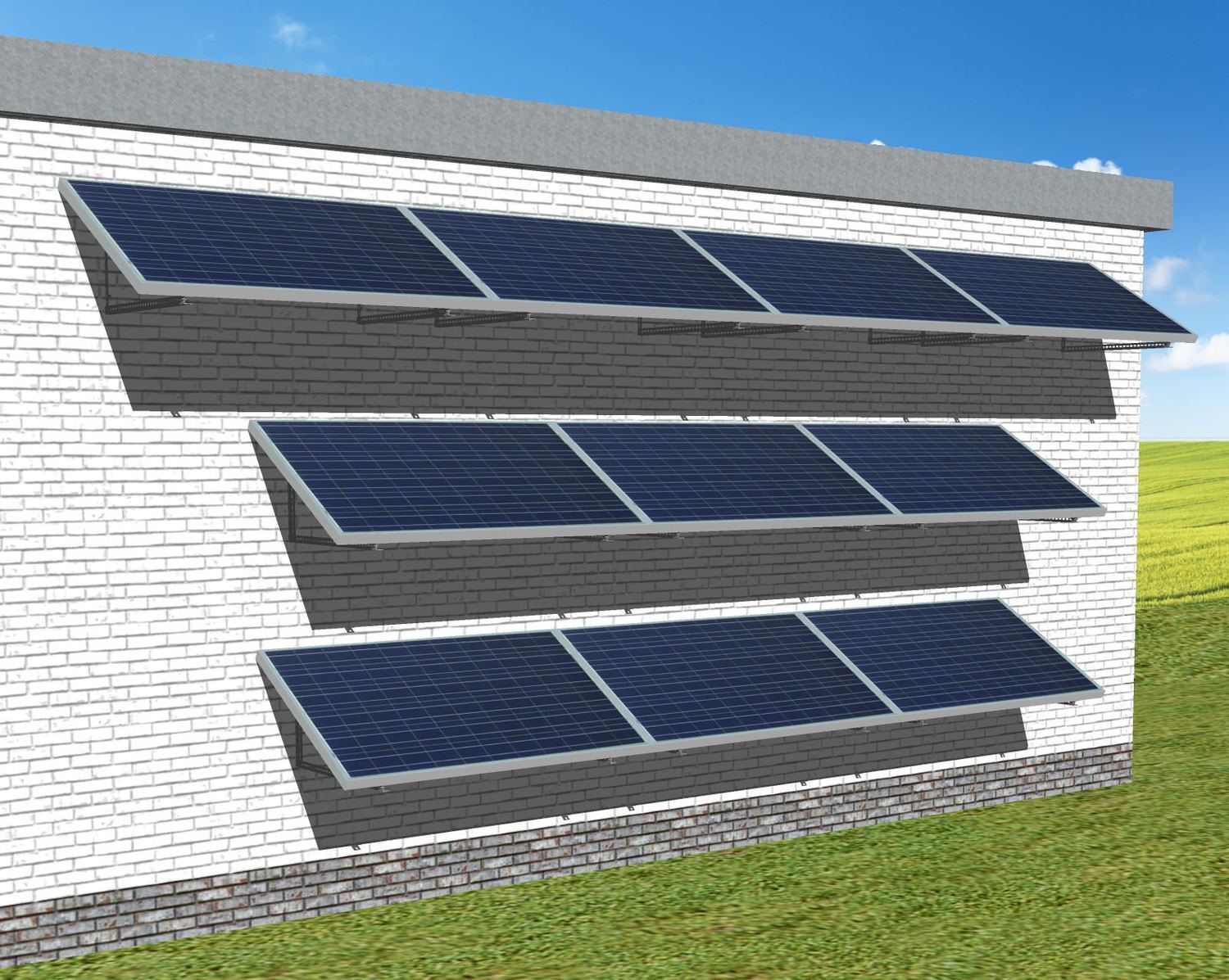 myCleantech-Solar.org™ - Komplett Solaranlage Fassade 810 - 6'168 WattP "Einfache Selbstmontage - do it yourself" oder Aufbau durch unsere Fachleute ab...