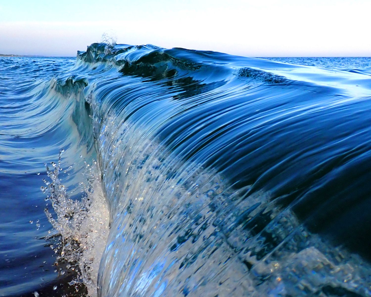 Blue Glass, 24 x 30 metal print
