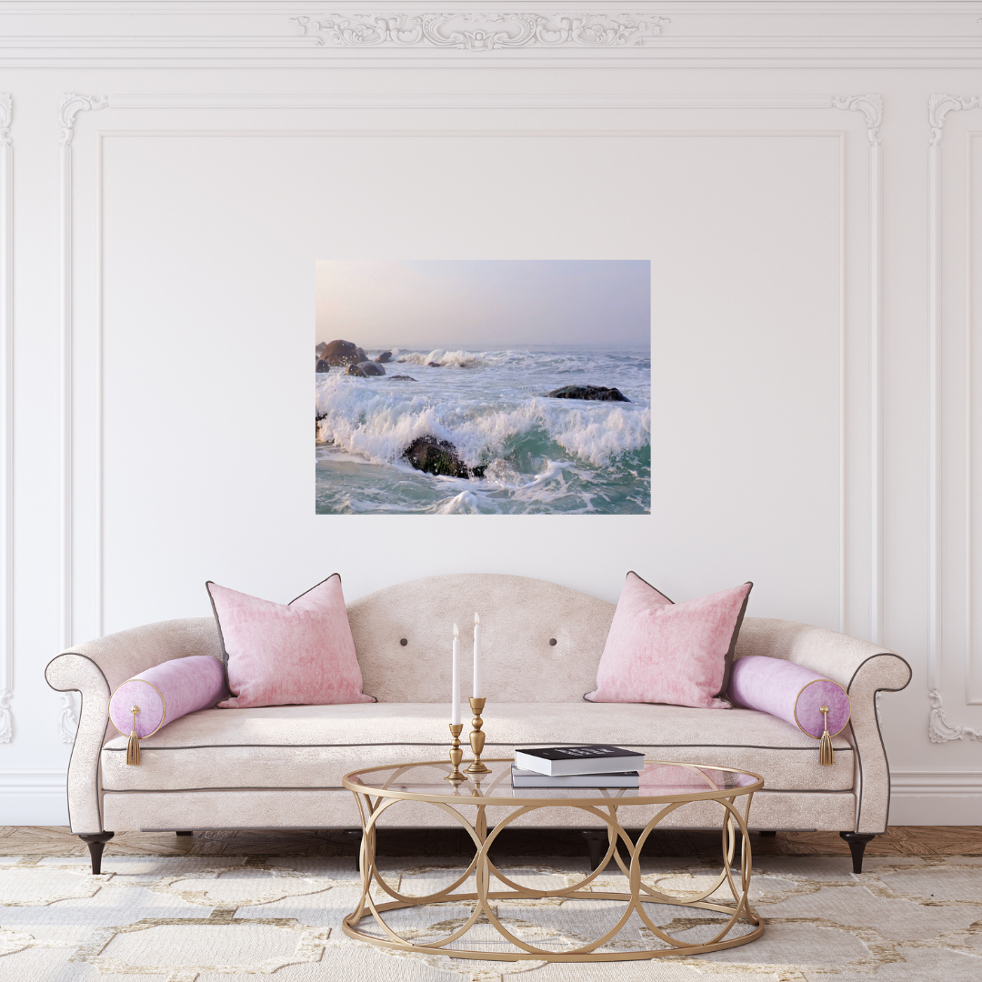 Morning in the Rocks, 24 x 30 glossy aluminum print