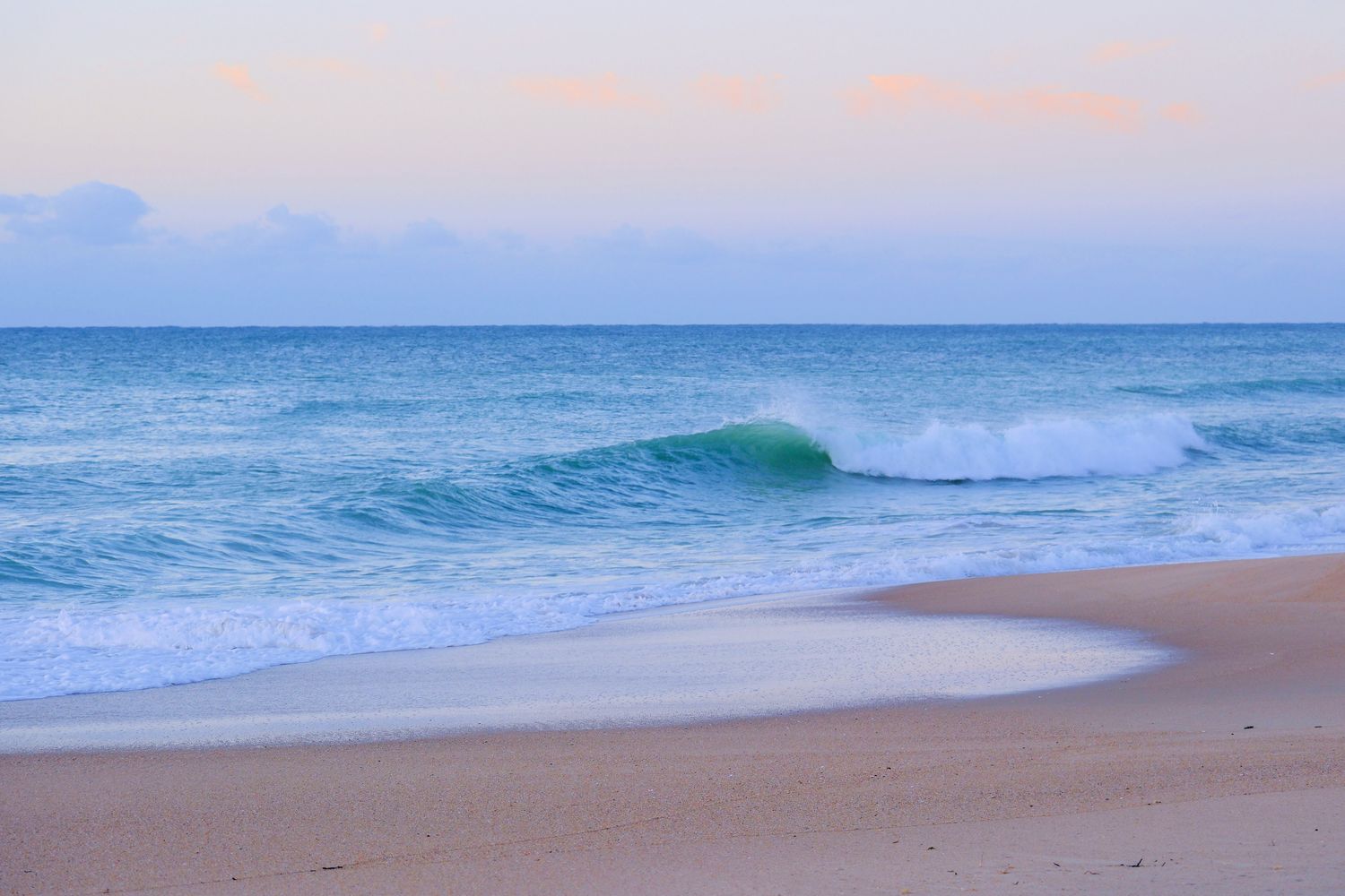 Blue Sunrise, 16 x 20, Fine Art Paper Print, White Frame with matting