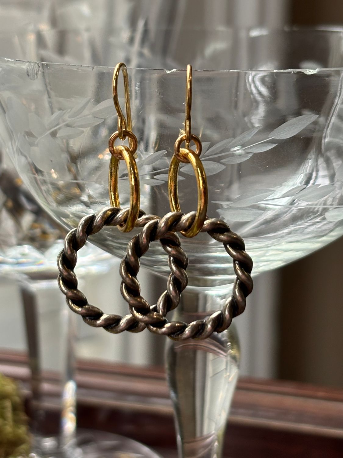 Twisted Ring Earrings
