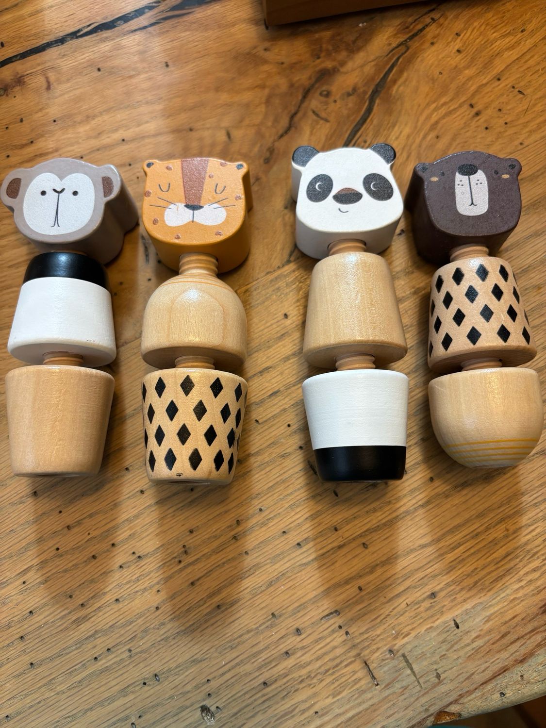 All Wood Baby Toys Set Of Four
