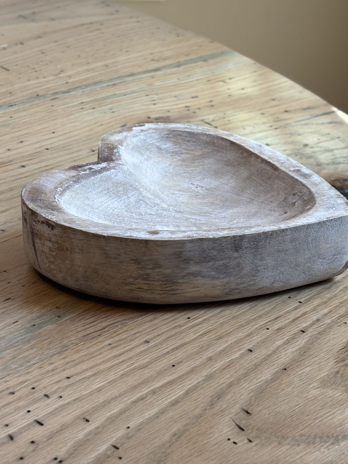 Wood Heart Trinket Dish