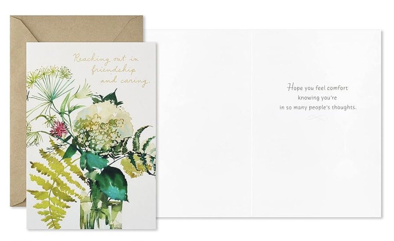 Hallmark Condolence Card Q.A. Lace