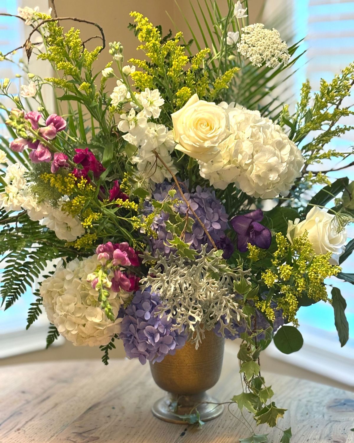 PEACEFUL WILDFLOWER URN ARRANGEMENT
