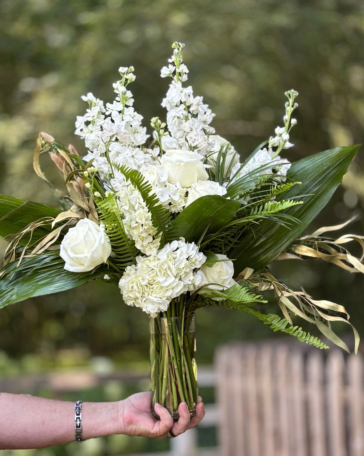 ETERNITY GLASS VASE ARRANGEMENT