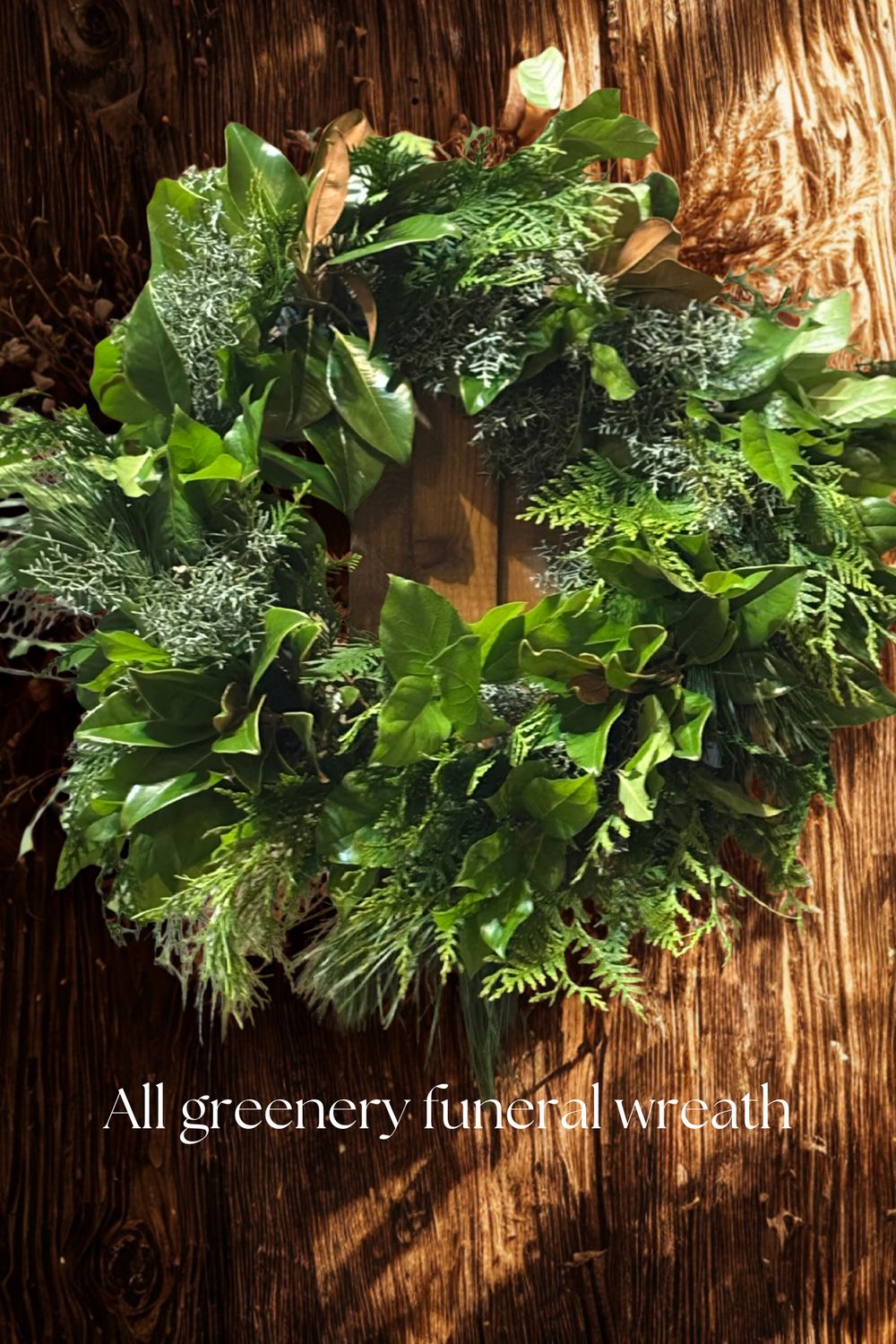Woodlands Greenery Sympathy Wreath