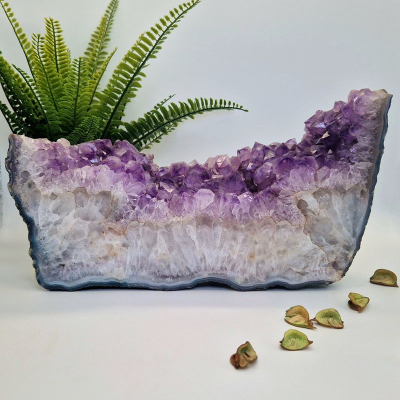 Amethyst Drusen Ausschnitt XXL