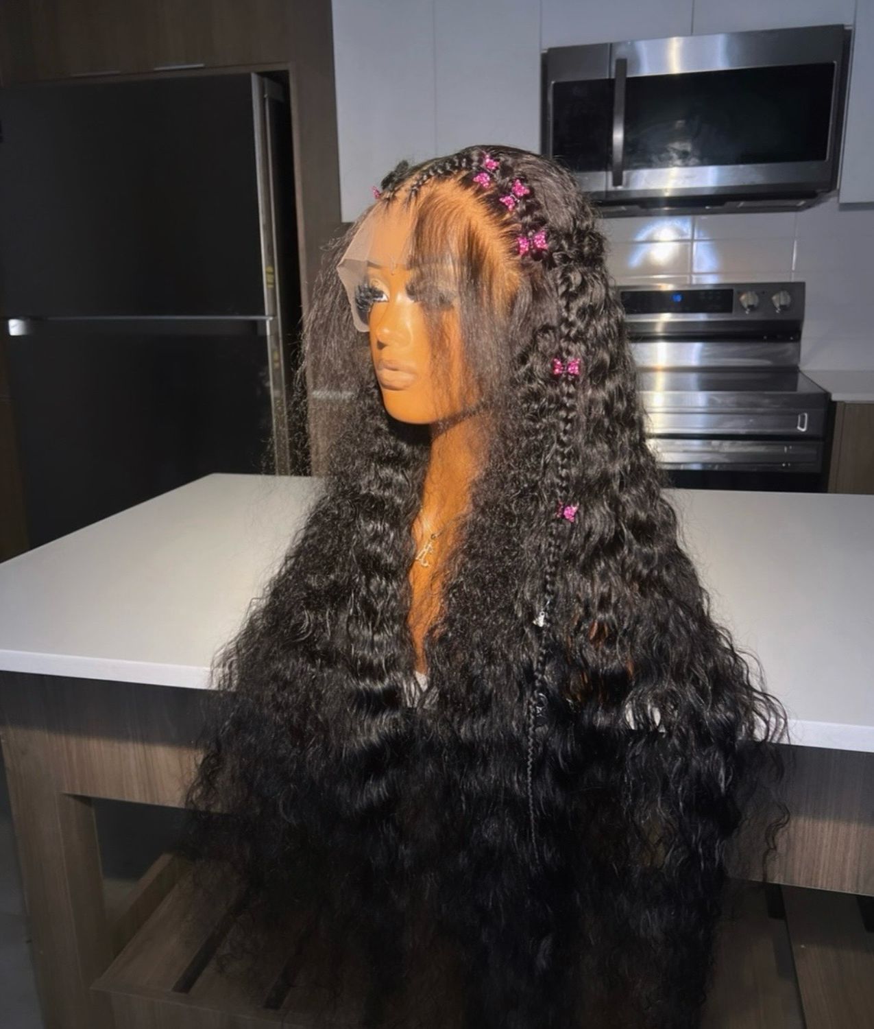 Deep wave unit with butterfly braids ( Summer Sale )