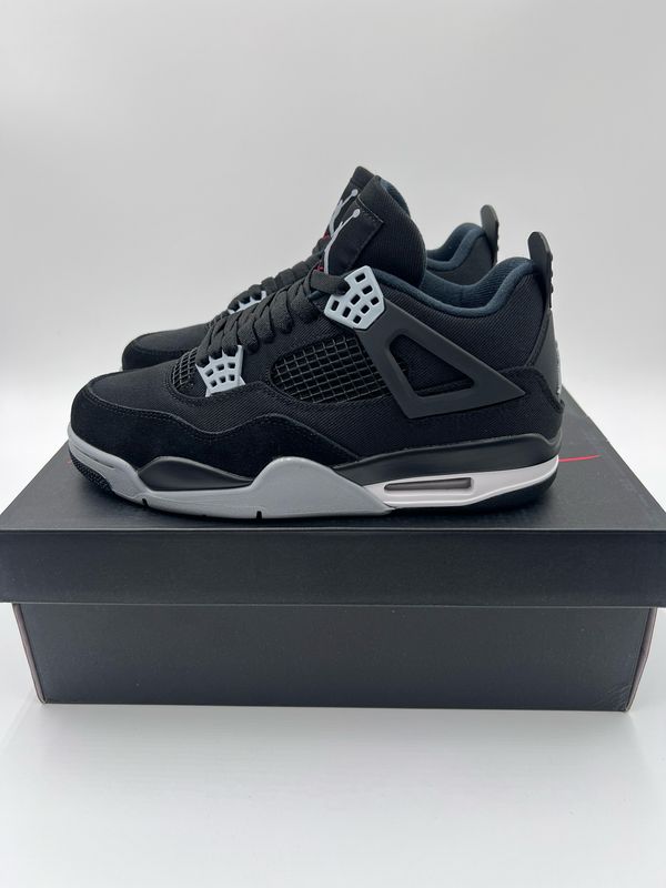 Air Jordan 4 Retro Black Canvas