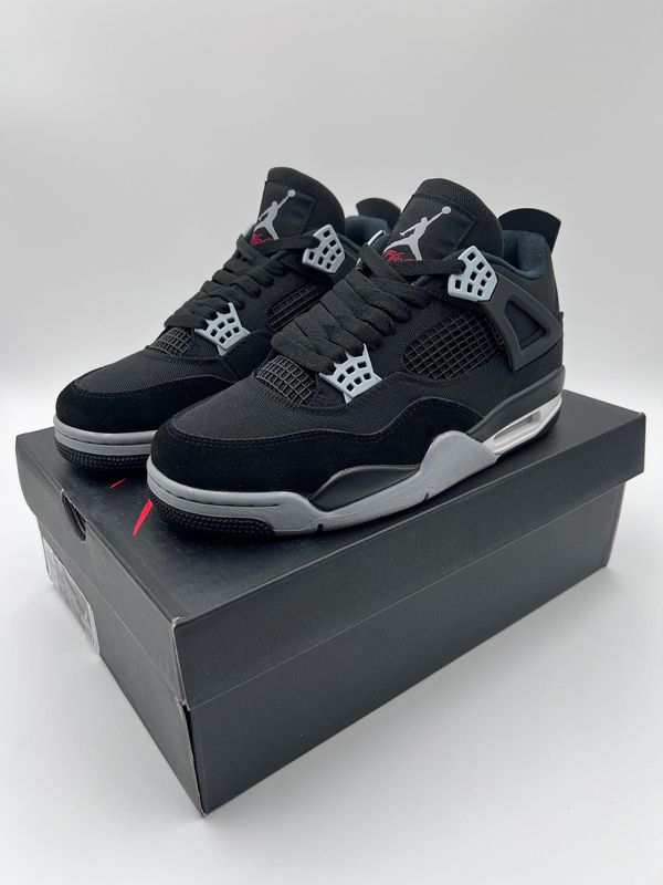 Air Jordan 4 Retro Black Canvas