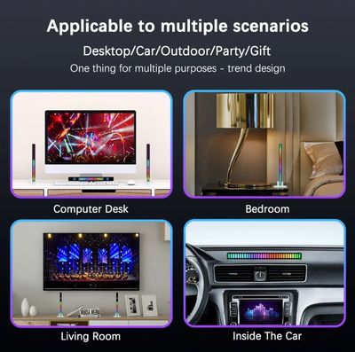 GlowBeat sound activated light stick for decor