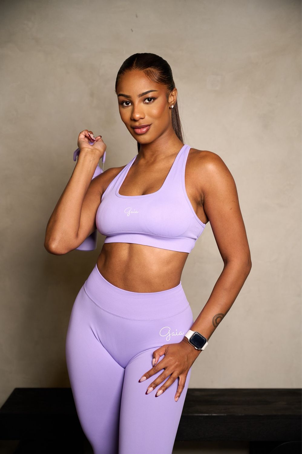 LILAC OPEN BACK SPORTS BRA