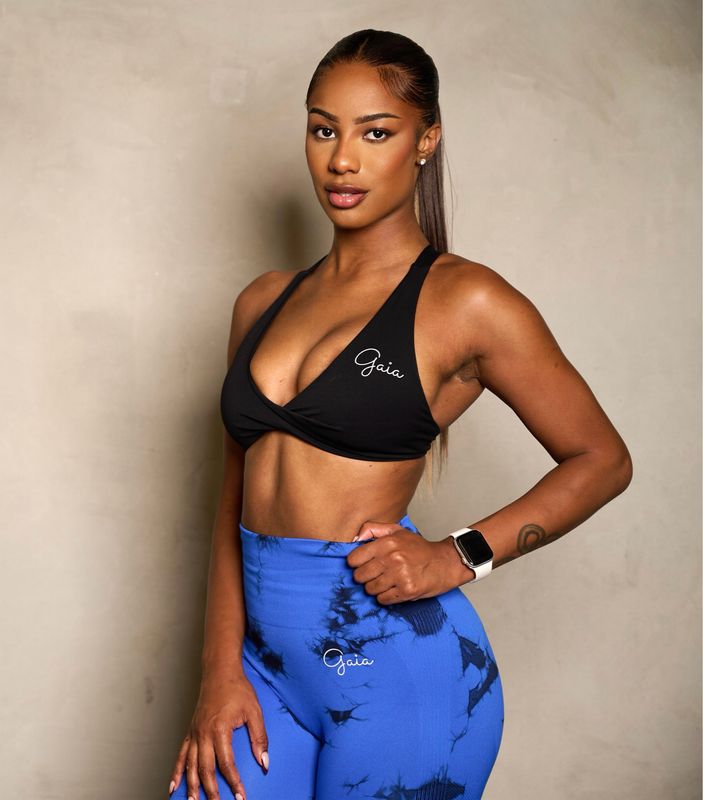 BLUE LIGHTNING SCRUNCH BUTT LEGGINGS