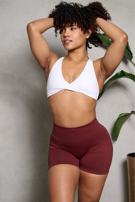 CHESTNUT SCULPTING BUTT SHORTS