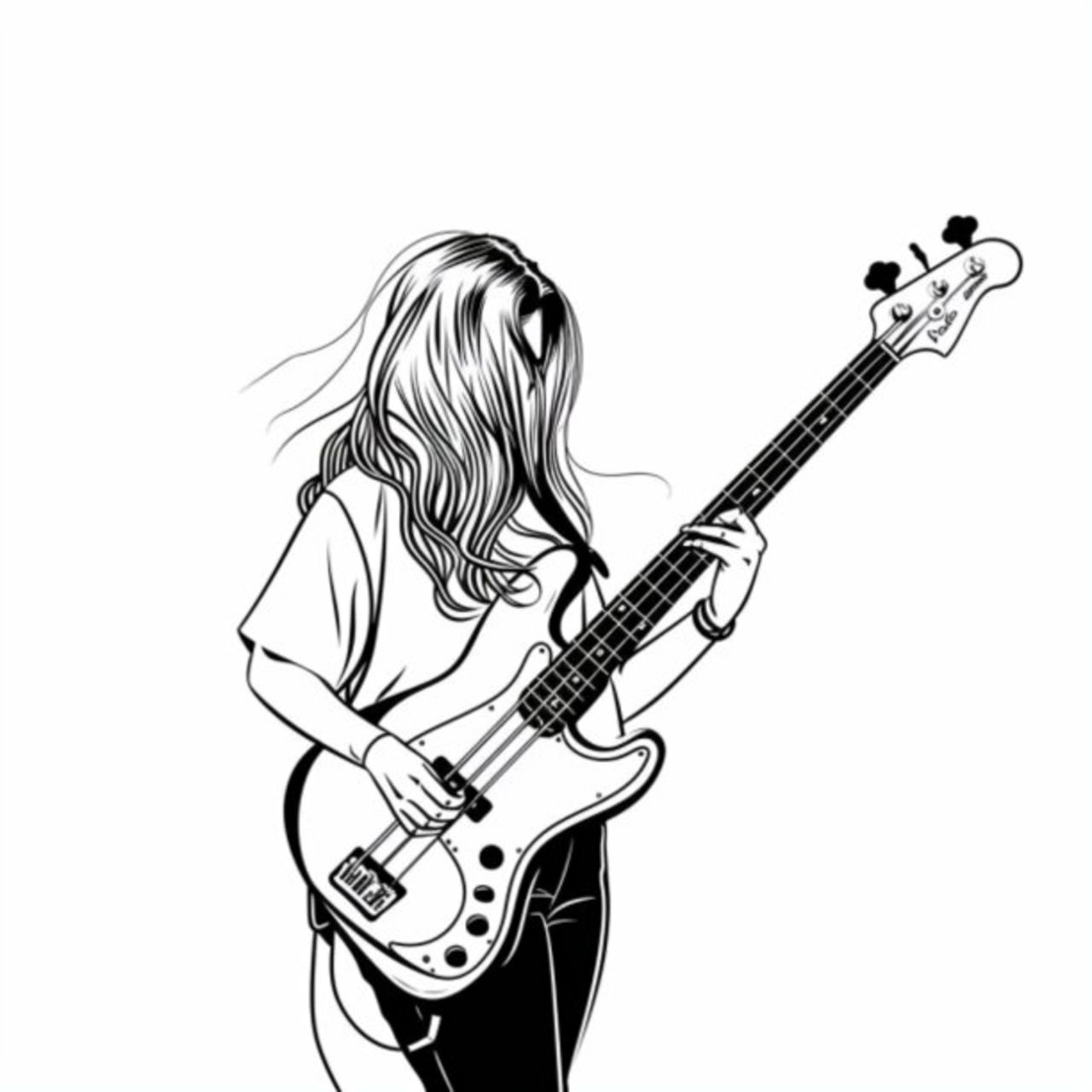 Female Bass Player 10