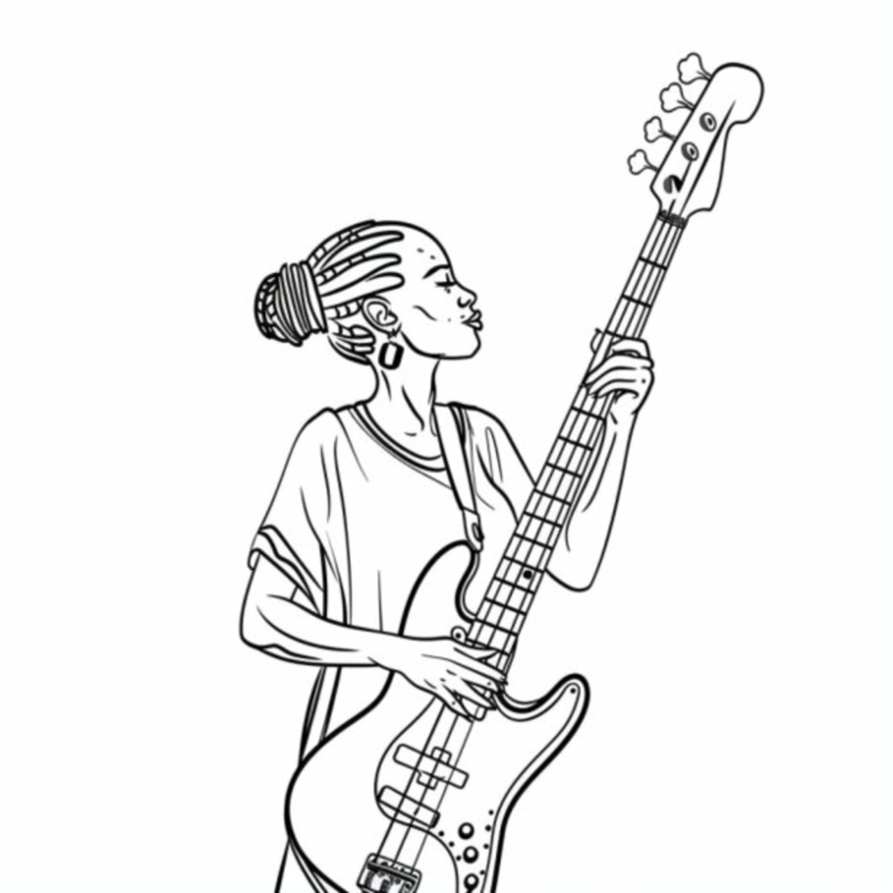 Female Bass Player 3