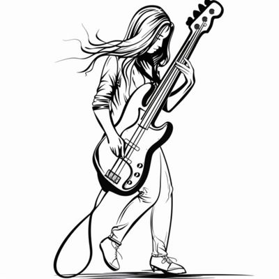 Female Bass Player 7