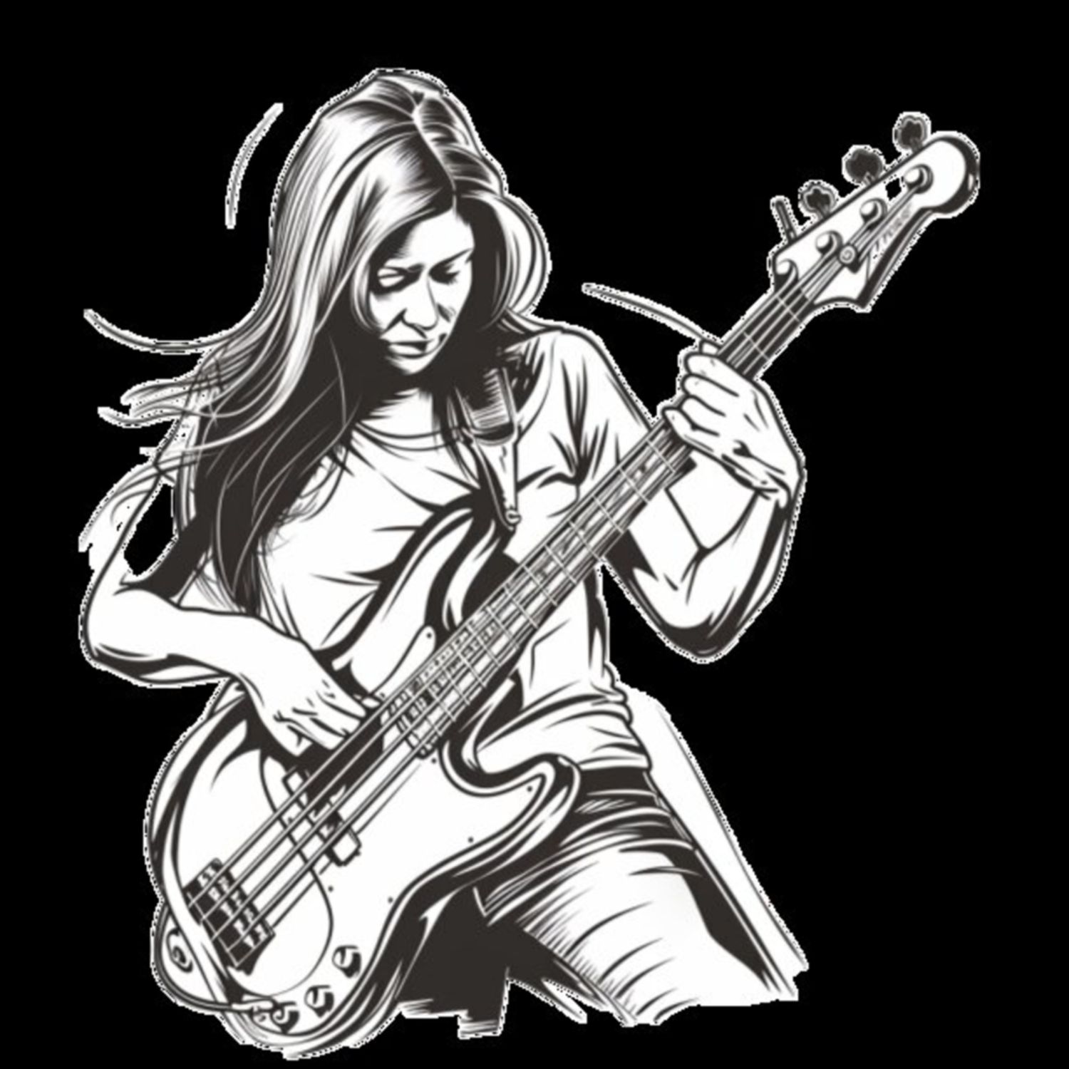 Female Bass Player 8