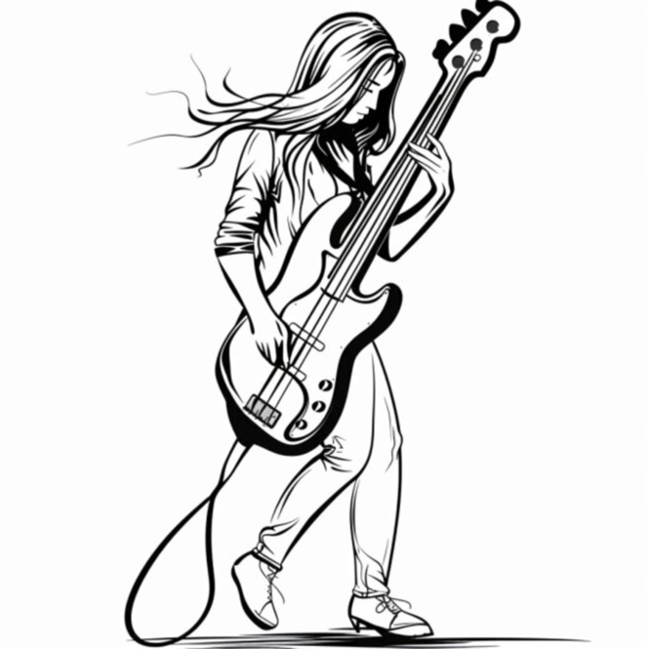 Female Bass Player 7