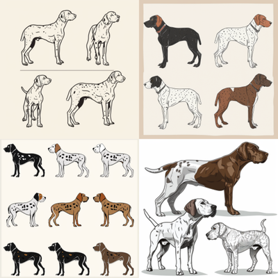 GSP's - Brown &amp; White Selection 15 7-4-24