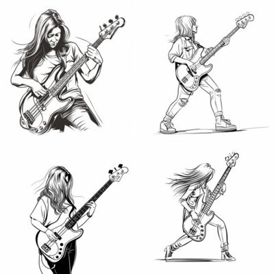 Female Bass Player Selection 3